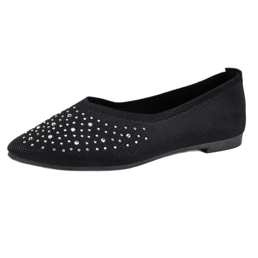 Damen Ballerinas mit dezenten Strassakzenten EB