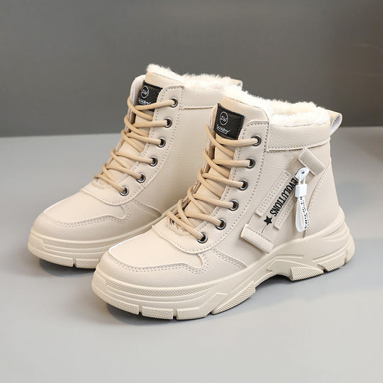 Damen High-Top Sneakers mit warmem Fleece-Innenfutter und rutschfester Sohle EB