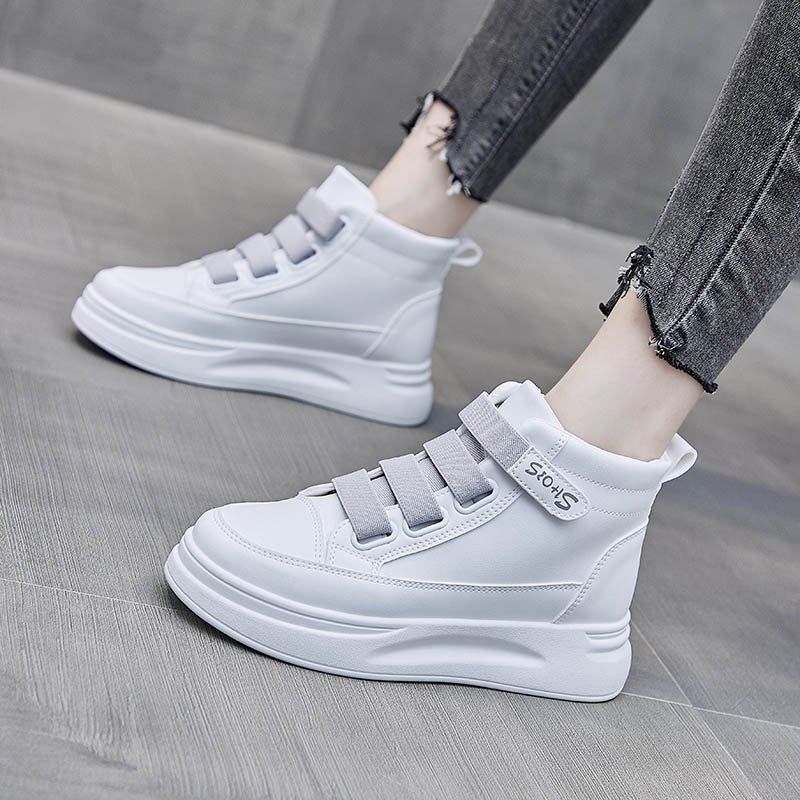 Damen High-Top Sneaker mit leichtem Design und verstellbaren Riemen EB
