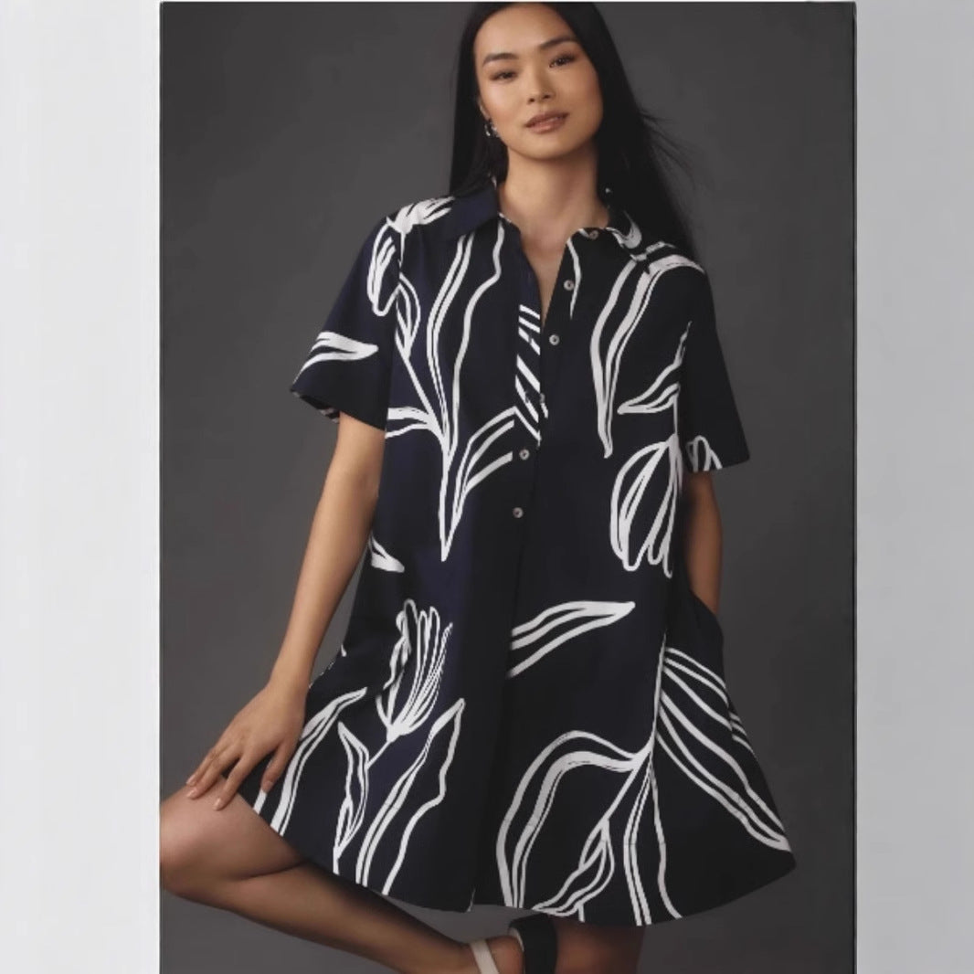 Damen Blusenkleid im entspannenden A-Linien-Schnitt EB