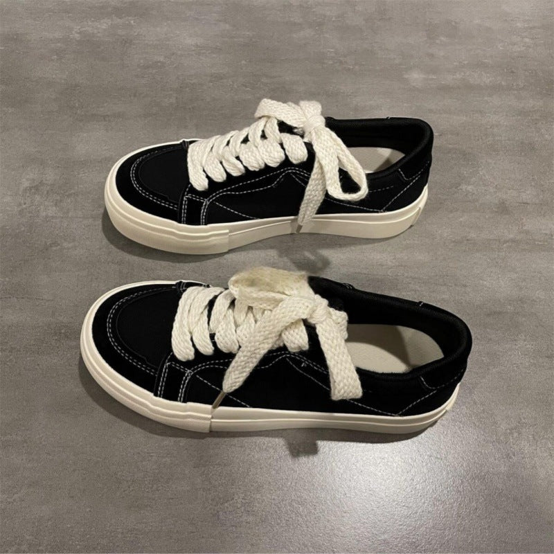 Damen lässige Sneaker mit dicker Sohle und robustem Obermaterial EB