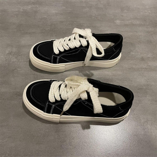 Damen lässige Sneaker mit dicker Sohle und robustem Obermaterial EB