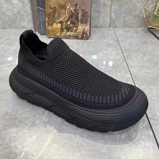 Damen Komfortable Slip-On Sneakers mit atmungsaktivem Obermaterial EB