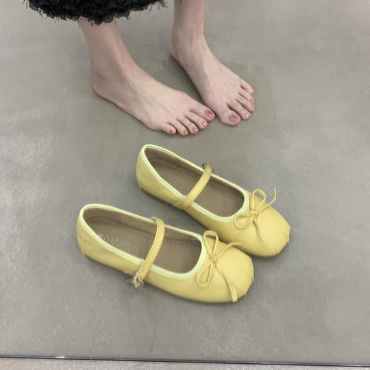 Damen Ballerinas mit dekorativem Riemchen und bequemem Fußbett EB