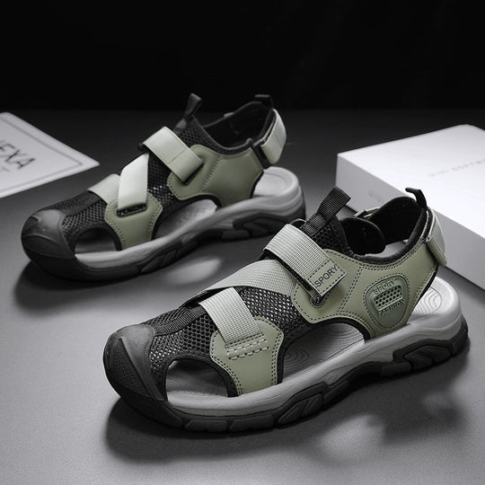 Damen Sportliche Outdoor-Sandalen mit verstellbaren Riemen und rutschfester Sohle EB
