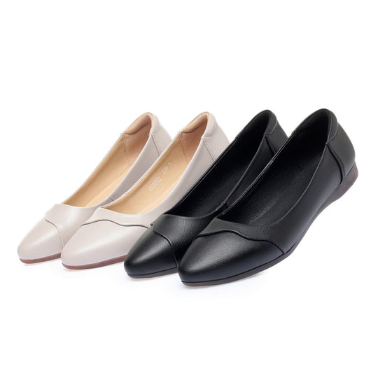 Damen elegante und komfortable Flatschuhe mit geschlossener Spitze EB