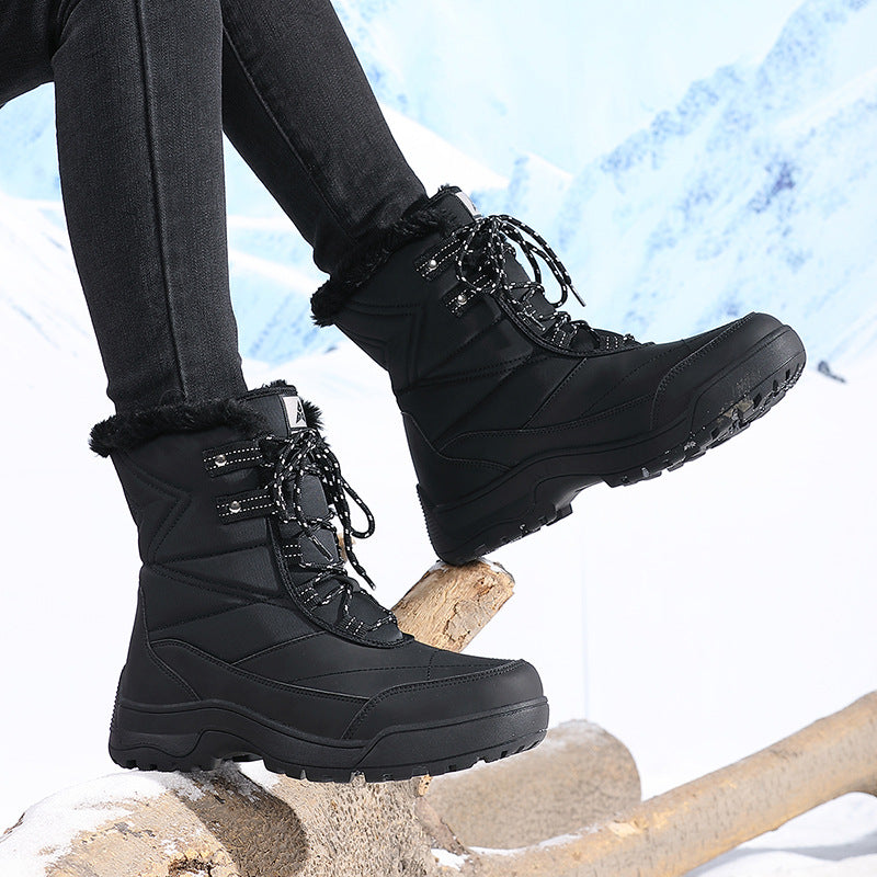 Damen Isolierte Winterstiefel mit rutschfester Sohle und kuscheligem Innenfutter EB