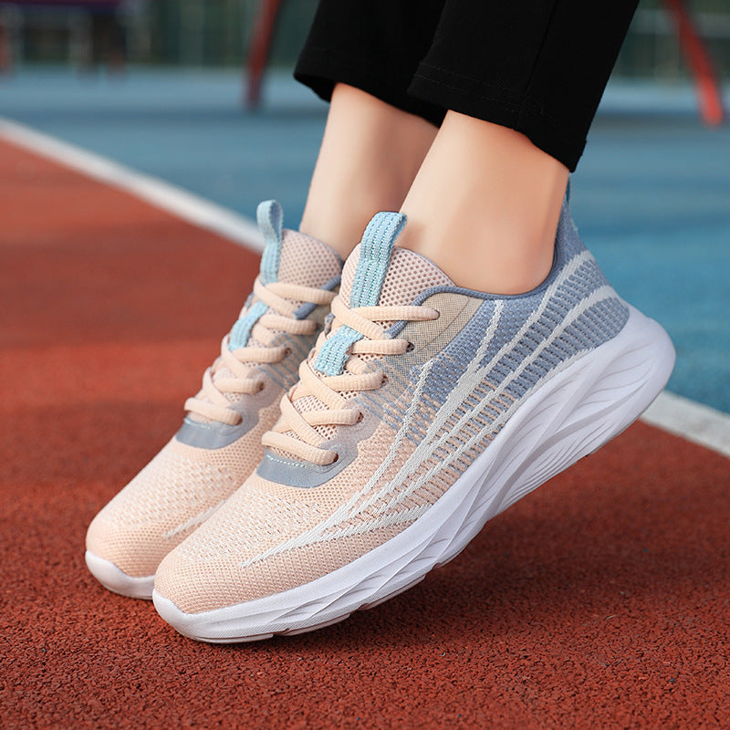 Damen Sportliche Freizeitschuhe mit atmungsaktiver Oberflächenstruktur und weicher Dämpfung EB