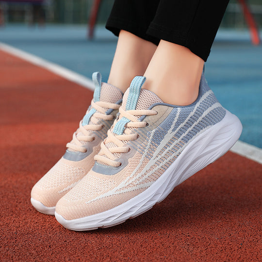 Damen Sportliche Freizeitschuhe mit atmungsaktiver Oberflächenstruktur und weicher Dämpfung EB