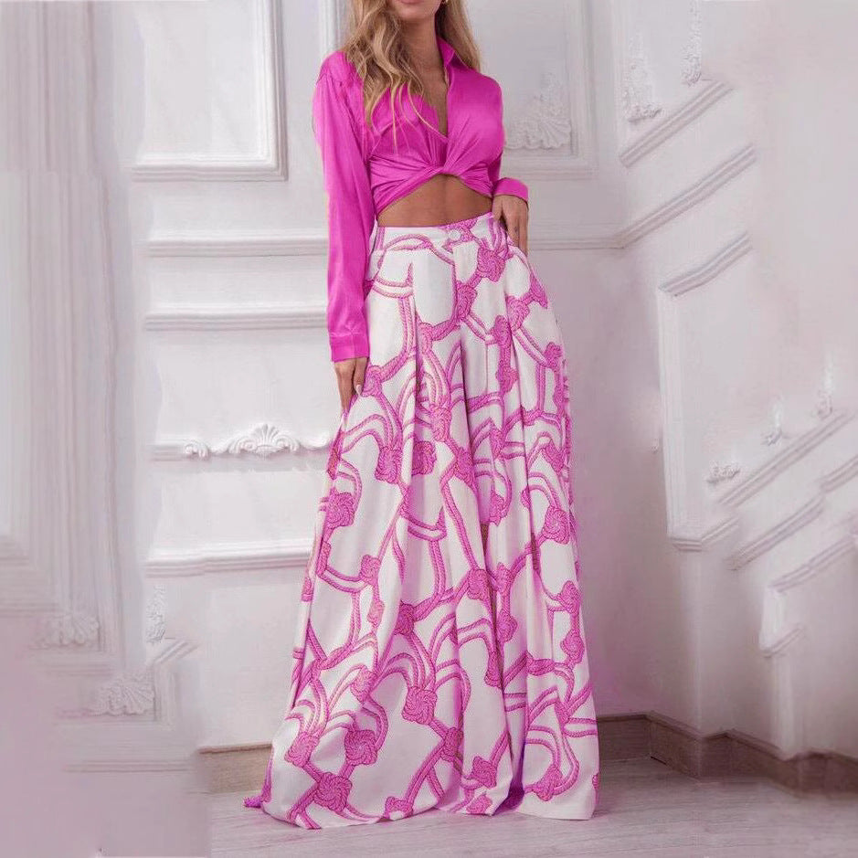Damen Langes, ärmelloses Kleid mit elegantem Crop-Top und Rock EB