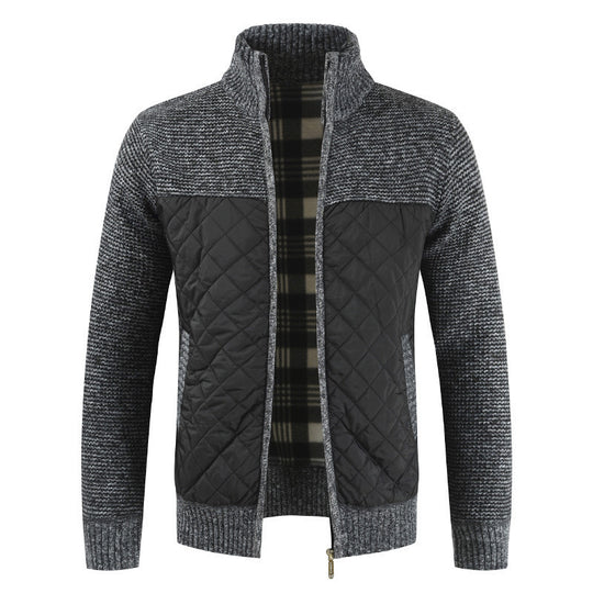Herren modische Hybridjacke mit strukturiertem Obermaterial EB