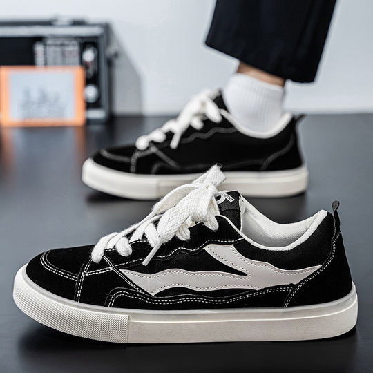 Damen modische Sneakers aus Wildleder mit innovativer Schnürtechnik EB