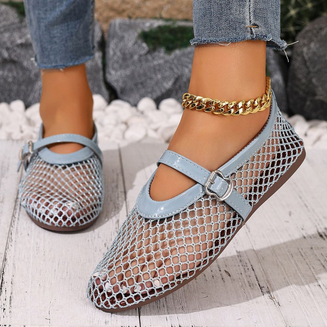 Damen Netzschuhe mit elegantem Riemen EB