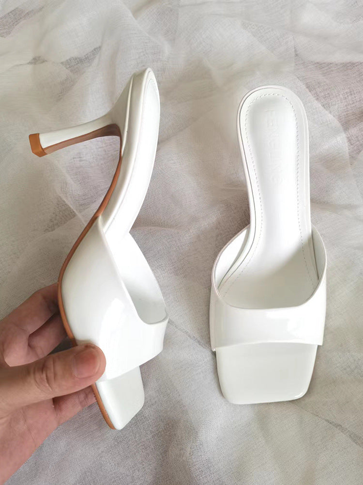 Damen elegante High Heel Sandalen mit blockierendem Design EB