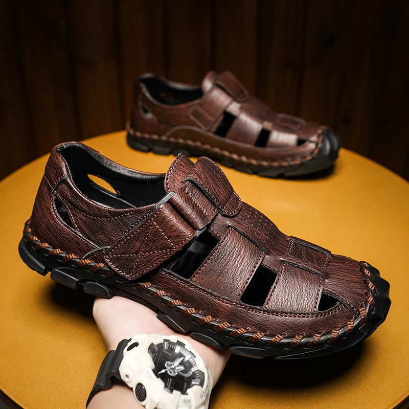 Damen Bequeme Sandalen mit verstellbarem Riemen und rutschfester Sohle EB