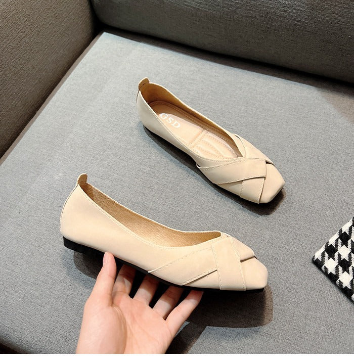 Damen Ballerinas mit elegantem Kreuzband-Design EB
