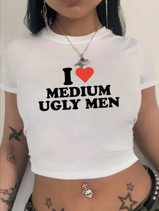 Damen Crop-Top mit innovativem Spinnen-Netz-Design EB