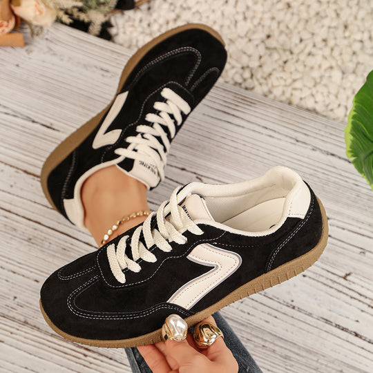 Damen Casual Sneakers aus hochwertigem Wildleder mit rutschfester Sohle EB