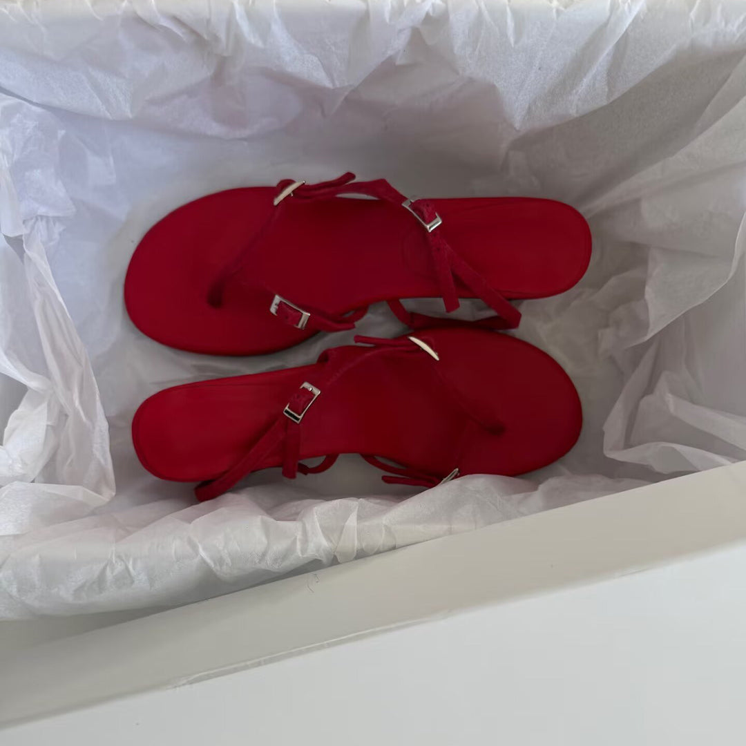 Damen Zehentrenner-Sandalen mit eleganten und flexiblen Riemen EB
