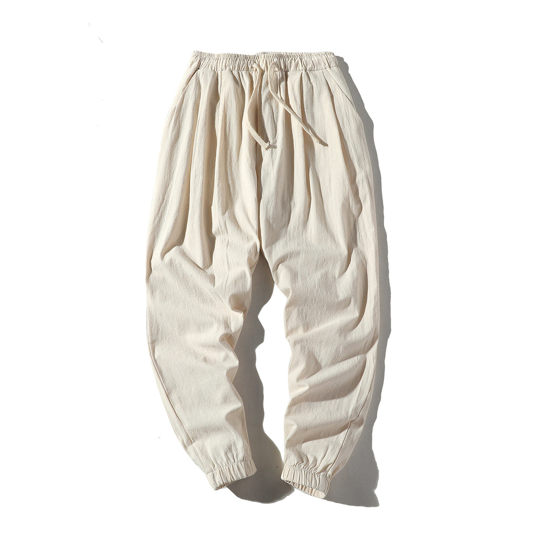 Herren nan lockere Jogginghose mit elastischem Bund, Kordelzug, Seitentaschen und elastischen Bündchen EB
