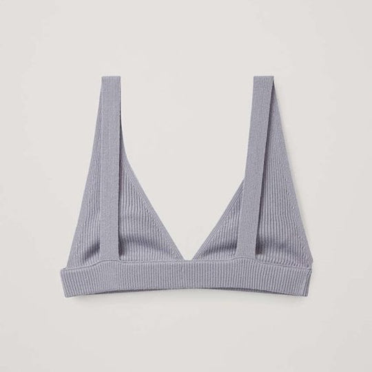 Damen Triangel-Bikini-Oberteil aus strukturiertem Stoff EB