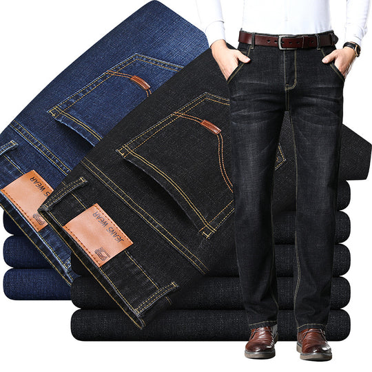 Herren klassische Jeans im lässigen Business-Stil mit besonders bequemer Passform EB