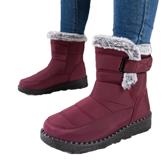 Damen Winterboots mit warmem Fleece-Futter und rutschfester Sohle EB
