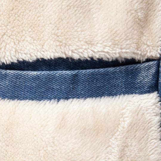 Herren Denimjacke mit warmem Fleecefutter und praktischen Taschen EB