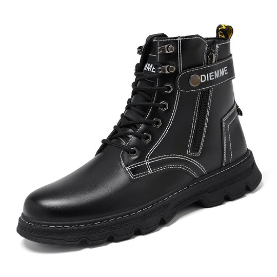 Damen Komfortable Stiefel mit seitlichem Reißverschluss und robuster Sohle EB