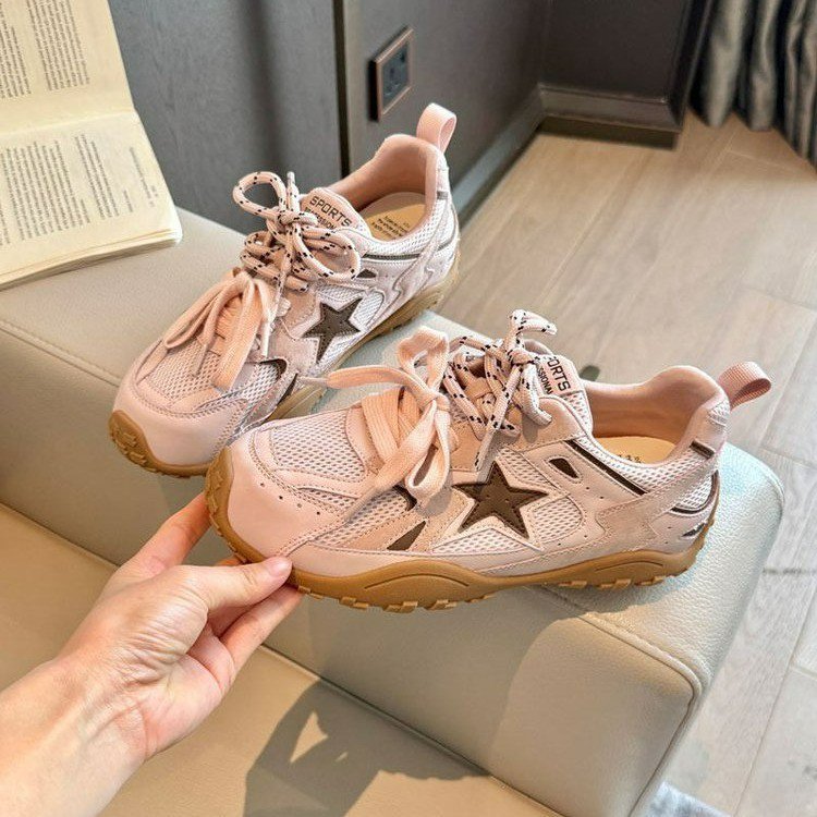 Damen sportliche Sneakers mit atmungsaktiver Mesh-Oberfläche und rutschfester Sohle EB