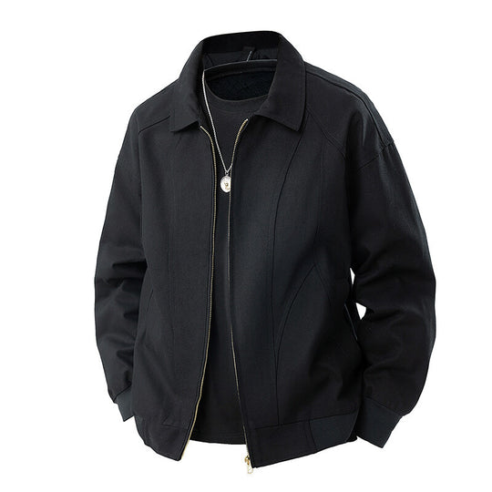 Herren lässige Übergangsjacke mit modernem Stehkragen und seitlichen Eingrifftaschen EB
