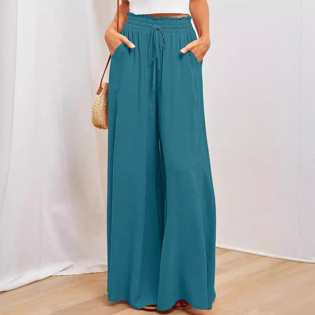 Damen Maxi-Rock mit elastischem Bund und Taschen EB