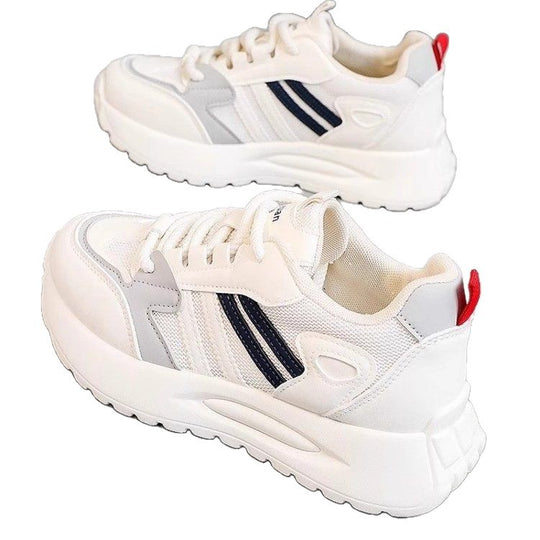 Damen Sportliche Sneaker mit atmungsaktiver Mesh-Oberfläche und dämpfender Sohle EB