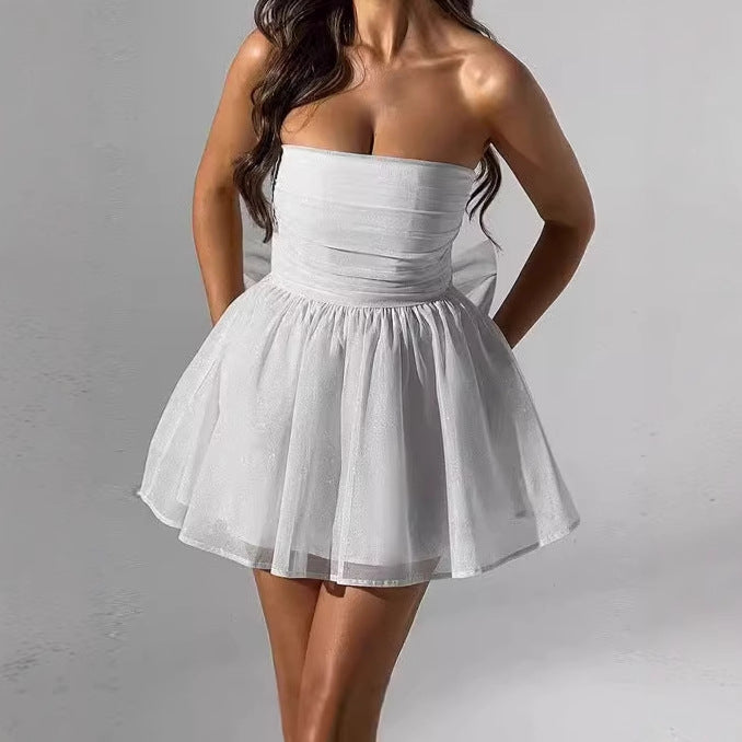 Damen Glamouröses Cocktailkleid mit schimmernden Details EB