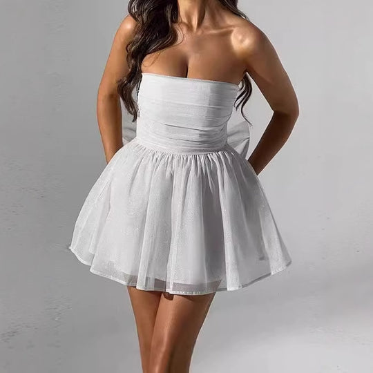 Damen Glamouröses Cocktailkleid mit schimmernden Details EB