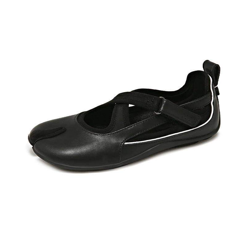 Damen Sportliche Ballerinas mit flexiblem Riemchen und atmungsaktivem Obermaterial EB