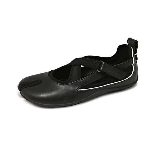 Damen Sportliche Ballerinas mit flexiblem Riemchen und atmungsaktivem Obermaterial EB