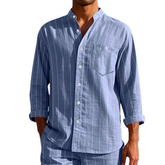 Herren Hemd mit modernem Streifenmuster EB
