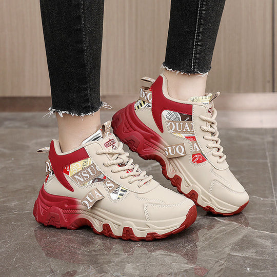 Damen Sportliche Sneakers mit modischem Design und rutschfester Sohle EB