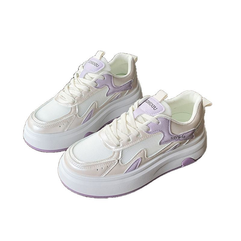 Damen Plateau-Sneaker mit elegantem Mesh-Design und bequemer Dämpfung EB