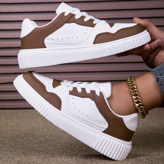 Damen Komfortable Sneakers in modernem Design mit gepolsterter Sohle EB