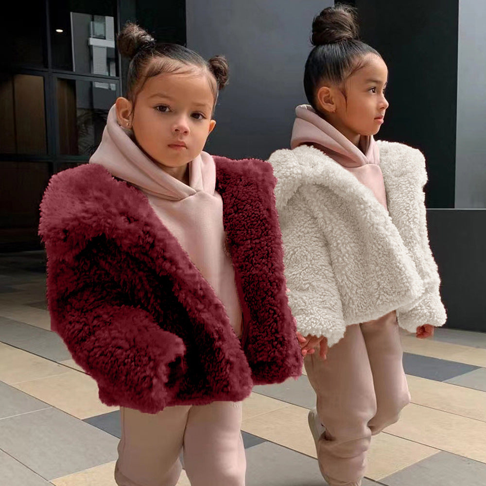 Damen Kuschelige und voluminöse Teddyjacke EB