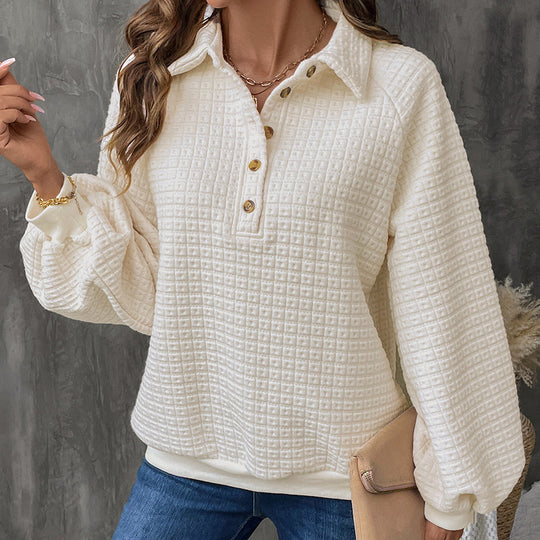 Damen Kuscheliger Waffel-Pullover EB
