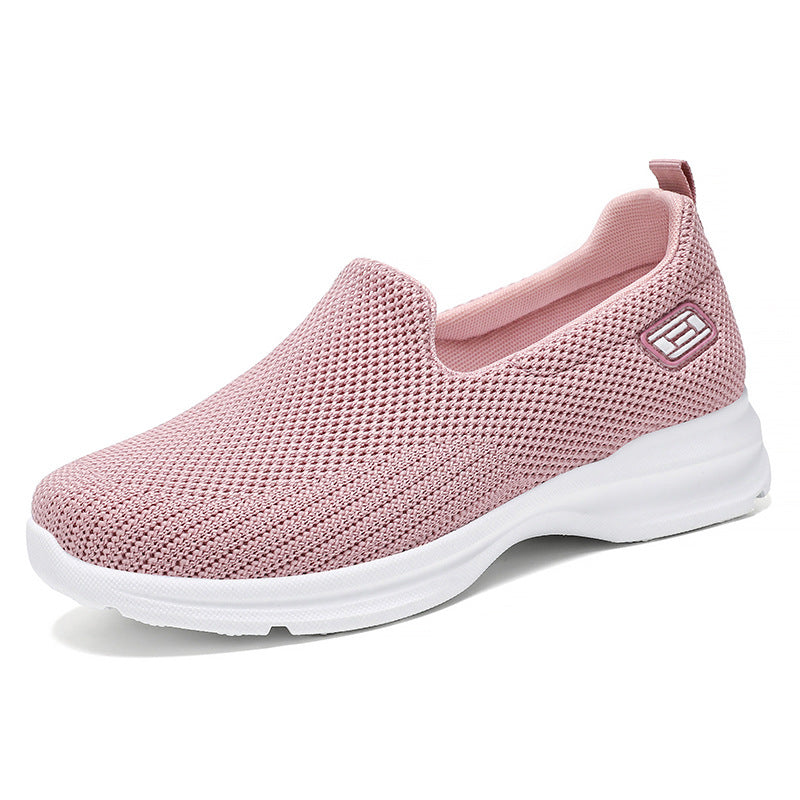 Damen Bequeme Slip-On Sneakers mit atmungsaktivem Obermaterial EB