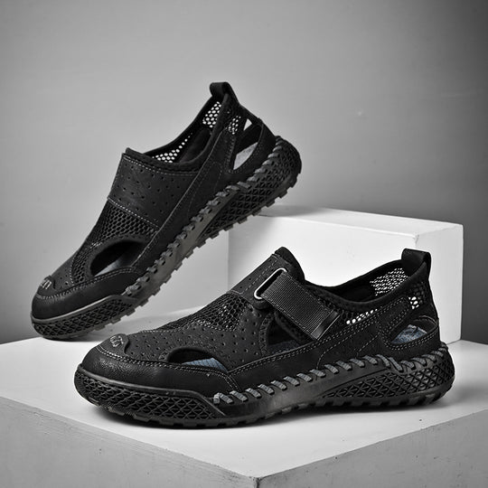Damen Atmungsaktive Freizeitschuhe mit elastischen Riemen und rutschfester Sohle EB