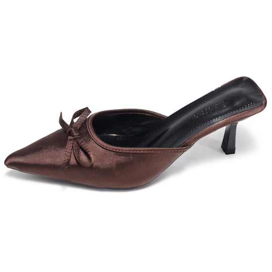 Damen Slingback-Pumps mit eleganter Schleifenverzierung EB