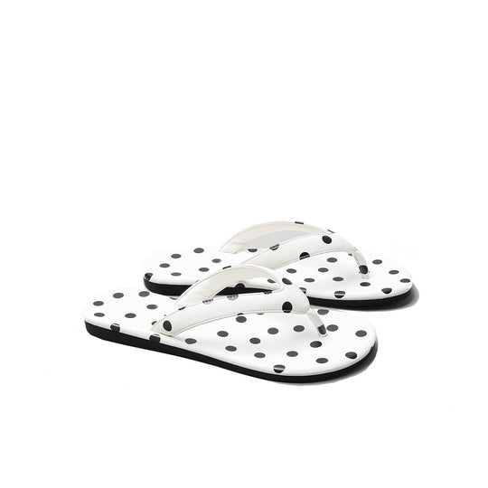 Damen Zehentrenner-Sandalen mit modischem Punktedesign EB