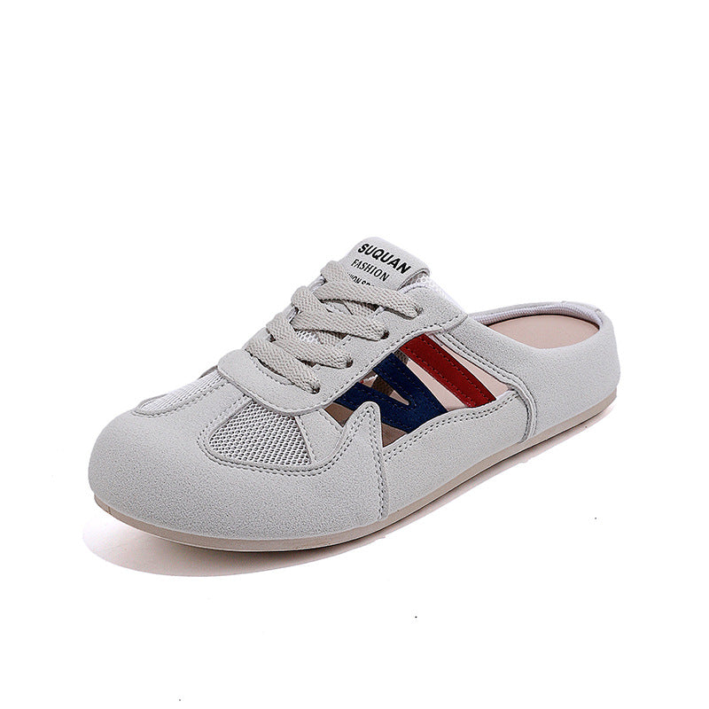 Damen Sneaker mit offenem Fersenbereich und atmungsaktiver Mesh-Oberfläche EB