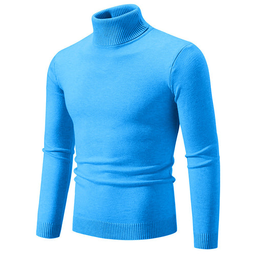 Herren eleganter Rollkragenpullover aus feiner Baumwolle EB