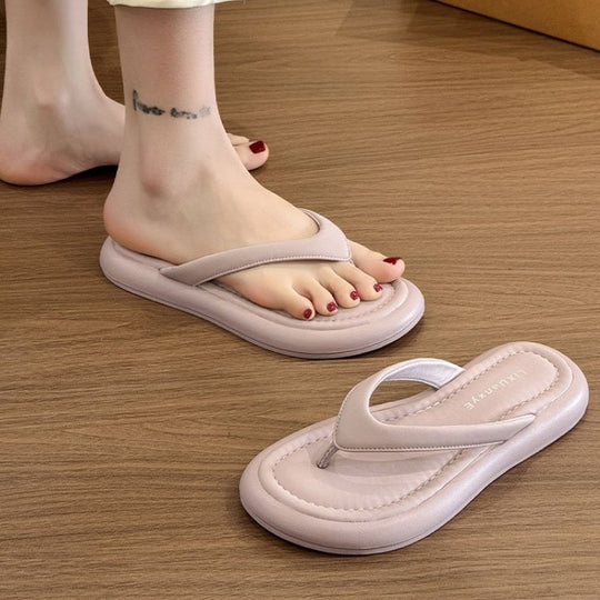 Damen elegante Zehentrenner mit modischem Glitzer-Riemen EB